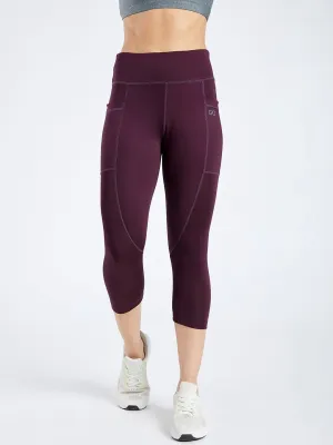 Maxtreme Power Me Wine Pocket Capri Leggings