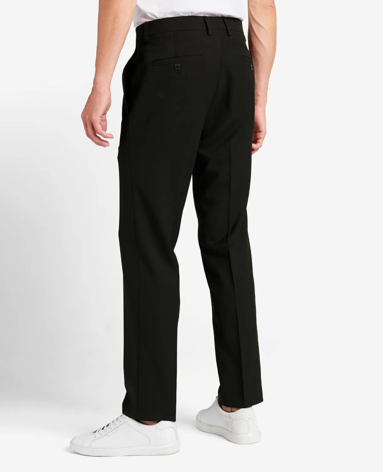 Modern-Fit Micro Check Stretch Trouser