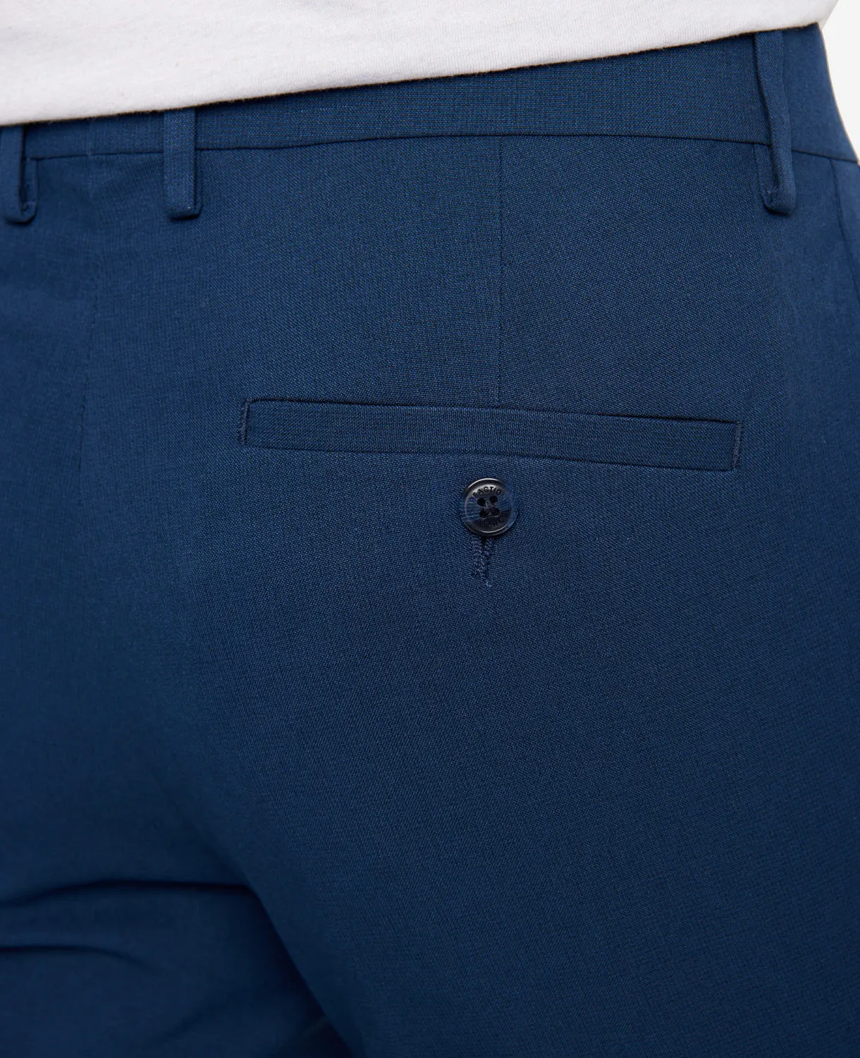 Modern-Fit Micro Check Stretch Trouser