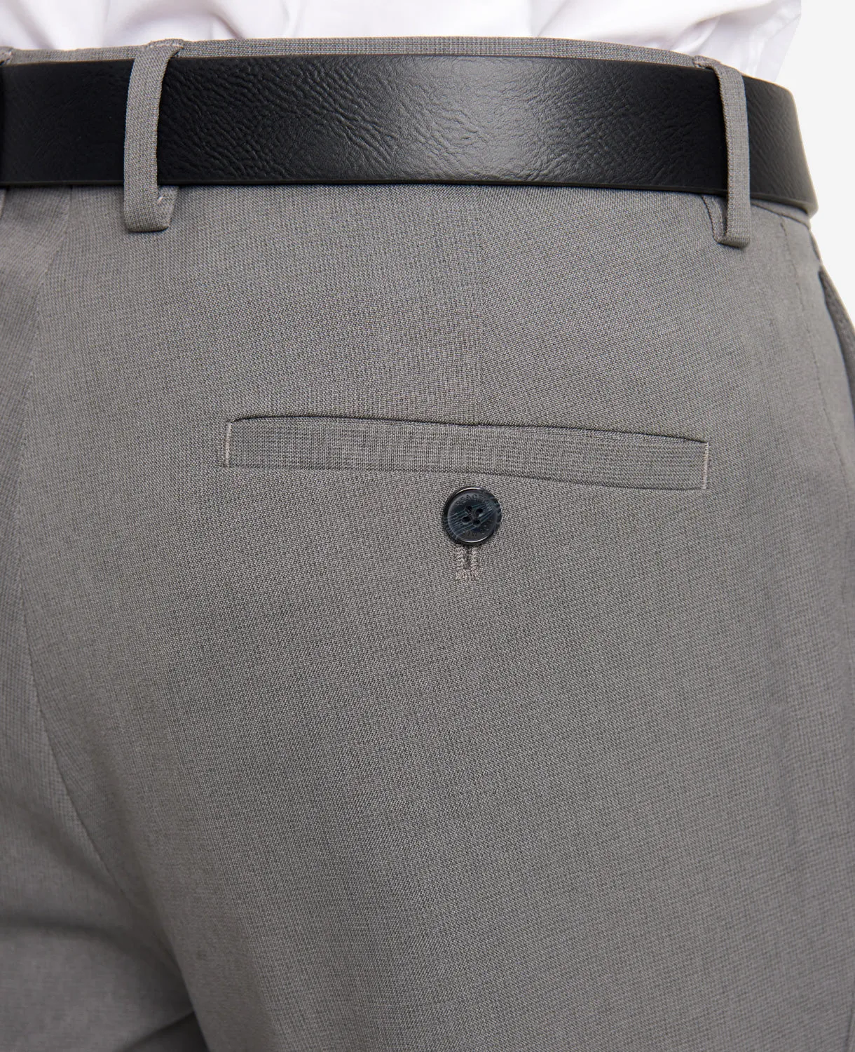 Modern-Fit Micro Check Stretch Trouser