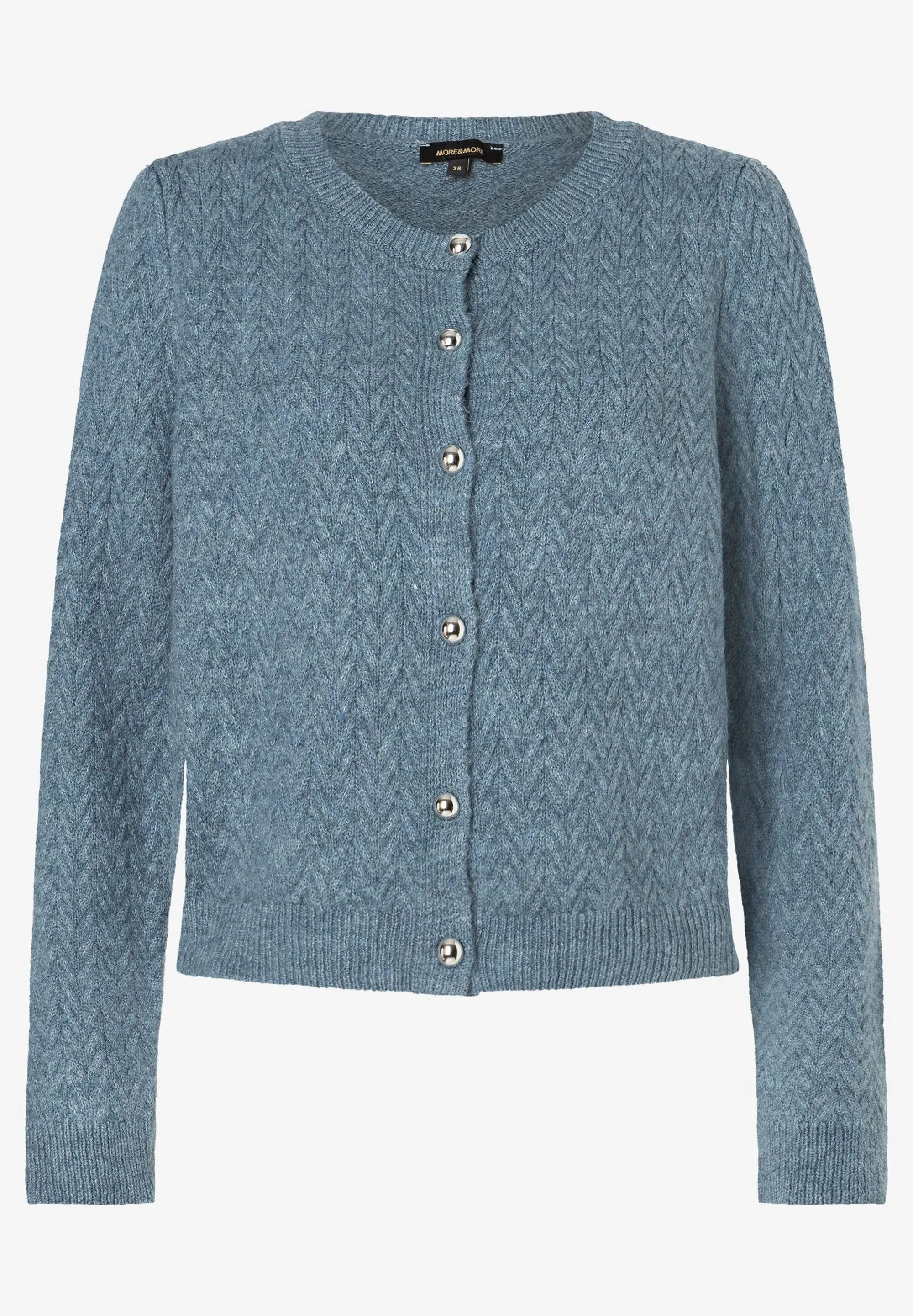 More & More Knit Cardi Grey Blue