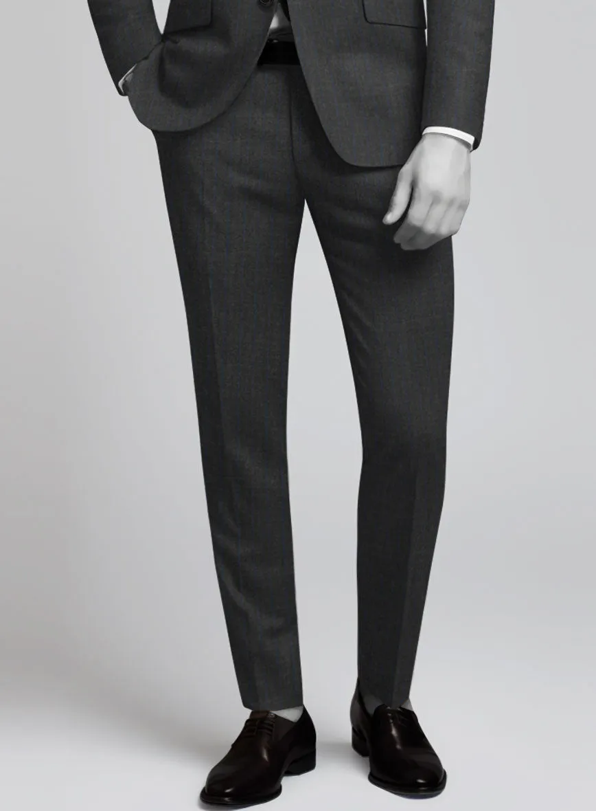 Napolean Abelino Stripe Gray Wool Pants