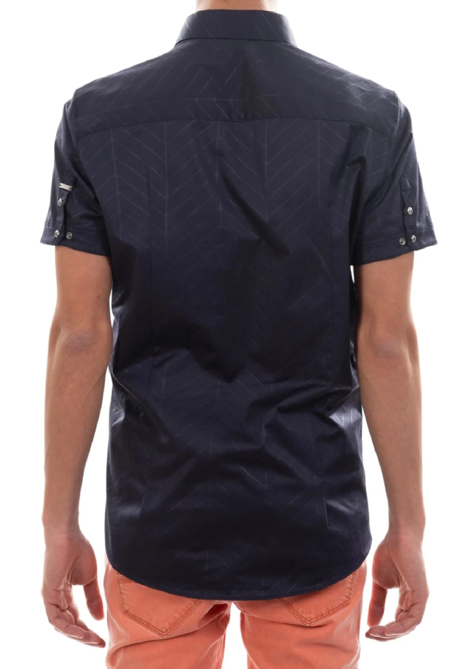 Navy Triangle Buckle Shirt