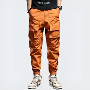 Orange Techwear Pants