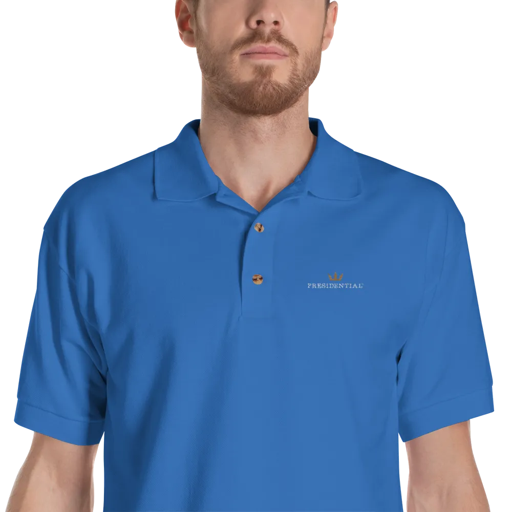 Presidential Crown Polo Shirt Gildan 3800 Embroidered