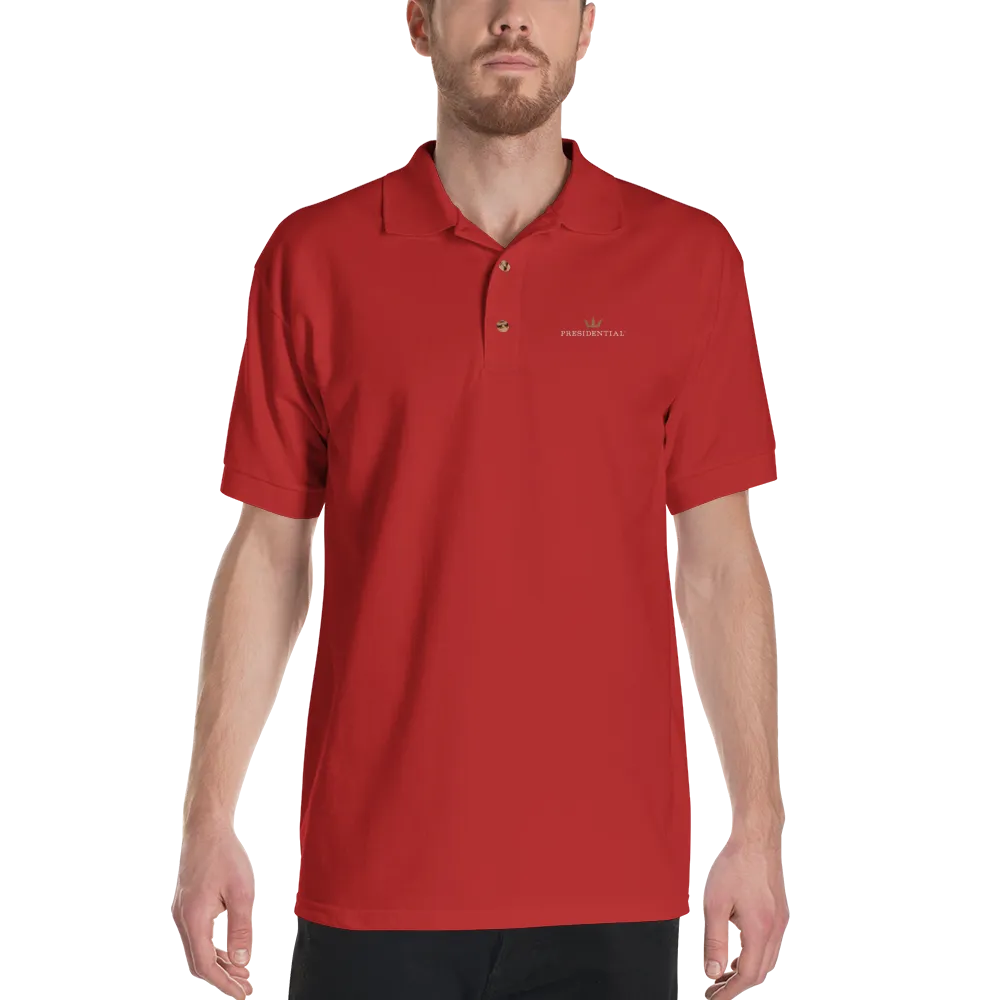 Presidential Crown Polo Shirt Gildan 3800 Embroidered