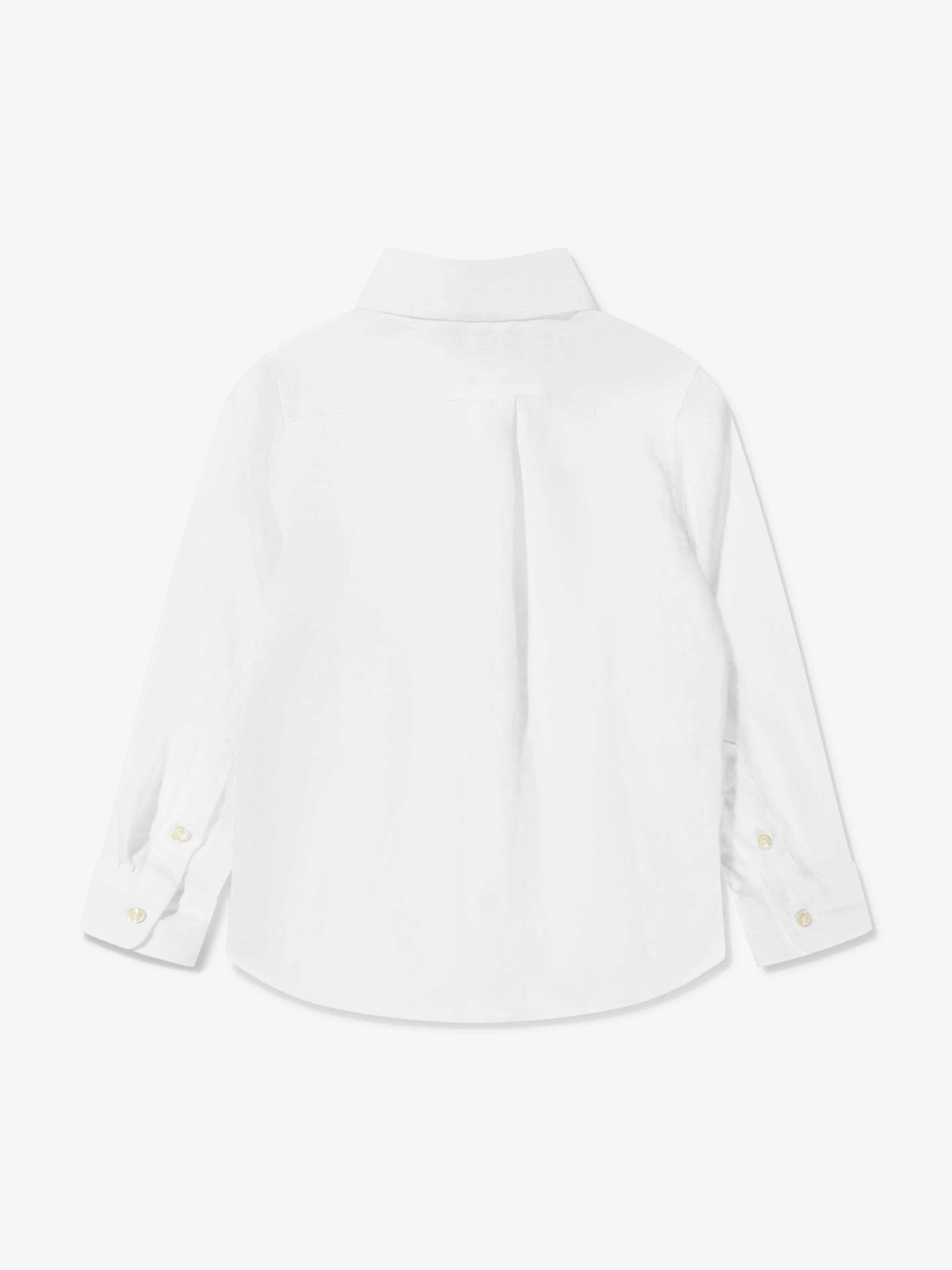 Ralph Lauren Boys Linen Shirt in White