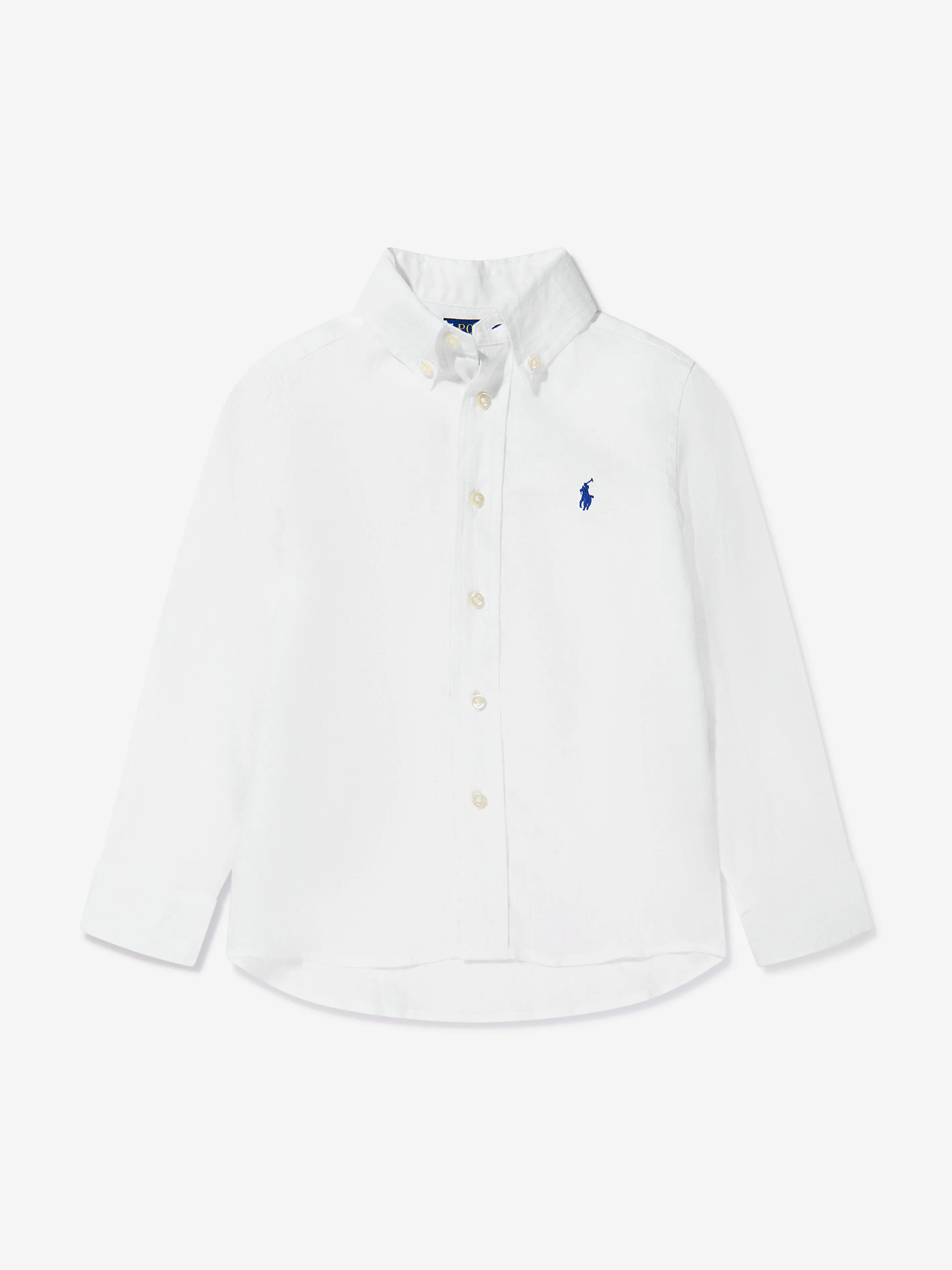 Ralph Lauren Boys Linen Shirt in White