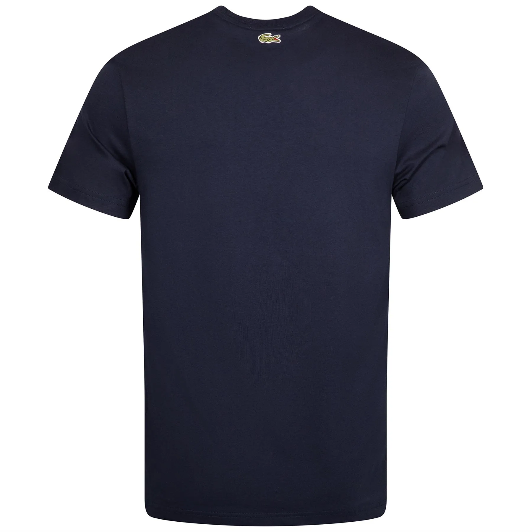 Regular Fit Cotton Jersey Branded T-Shirt Navy Blue - SS24