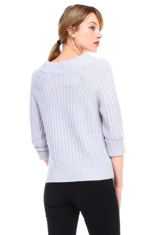 Selma Ribbed Sweater Top