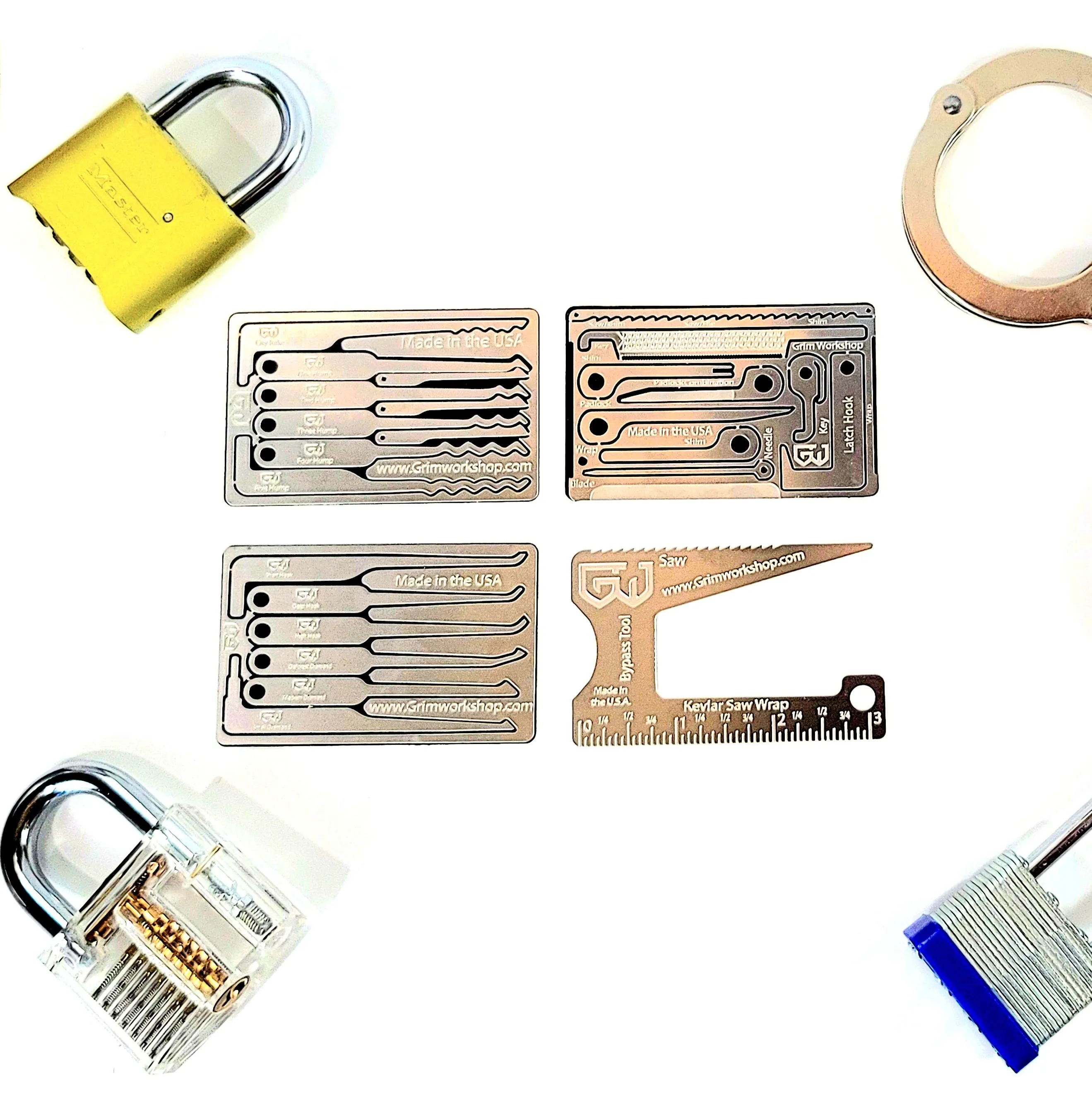 SERE Kit Lock Pick and Escape Kit: Urban Survival Cards