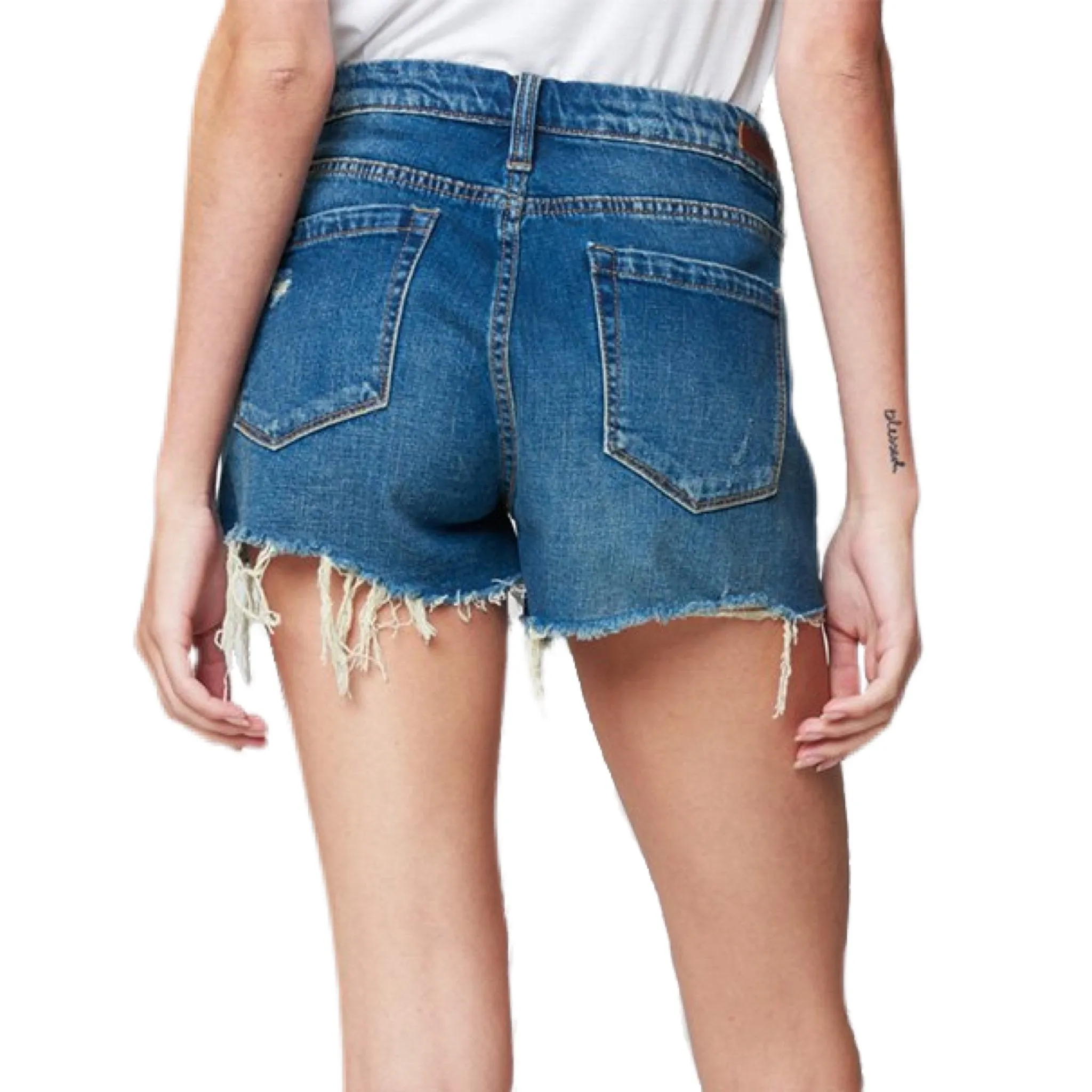 Shake It Out Mid Rise Short - Blue.