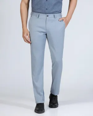 Slim Comfort B-95 Formal Light Blue Solid Trouser - Eldorado