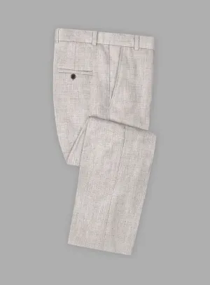 Solbiati Haze Beige Linen Pants