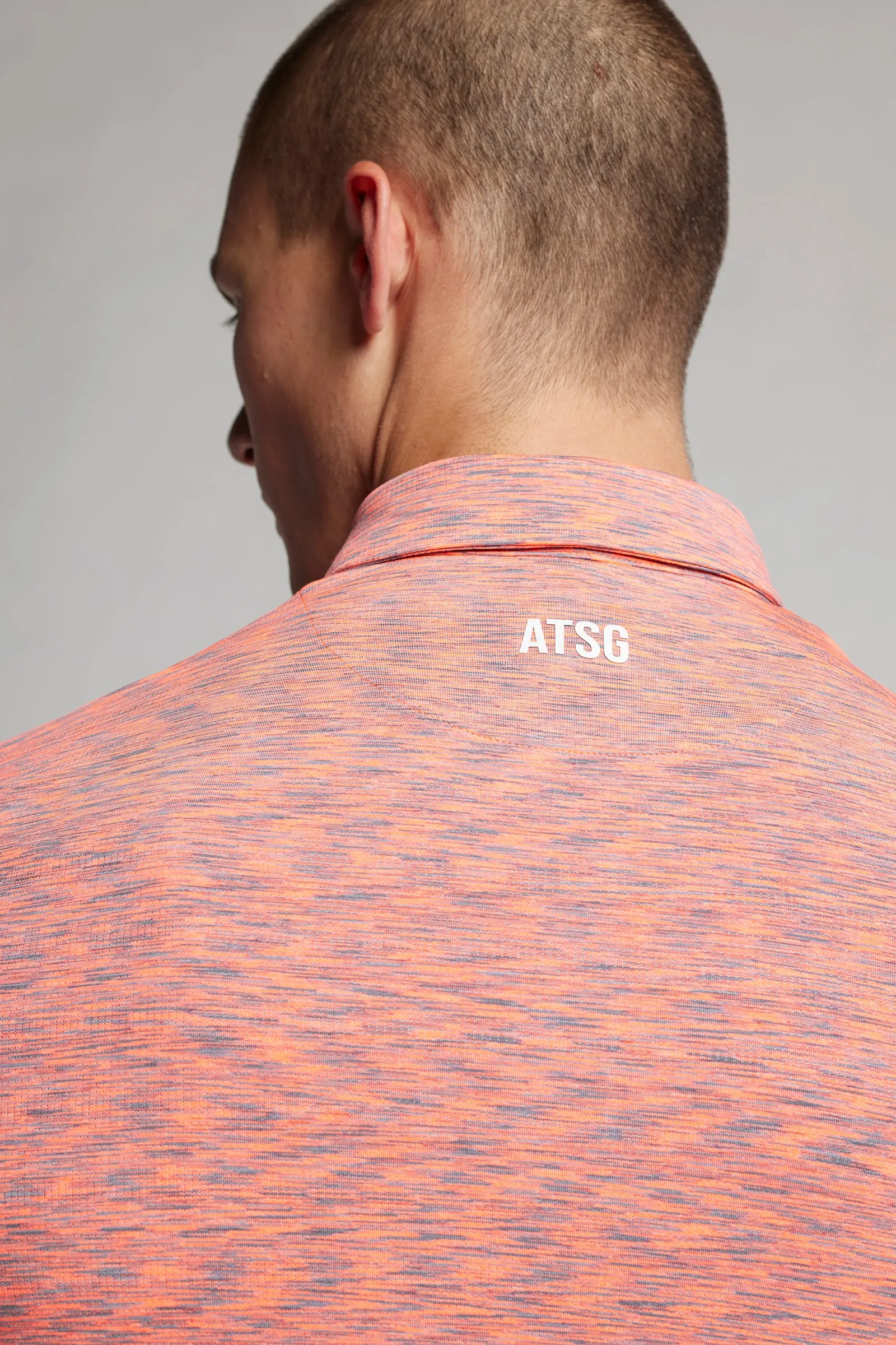 Space Dye Polo - Coral