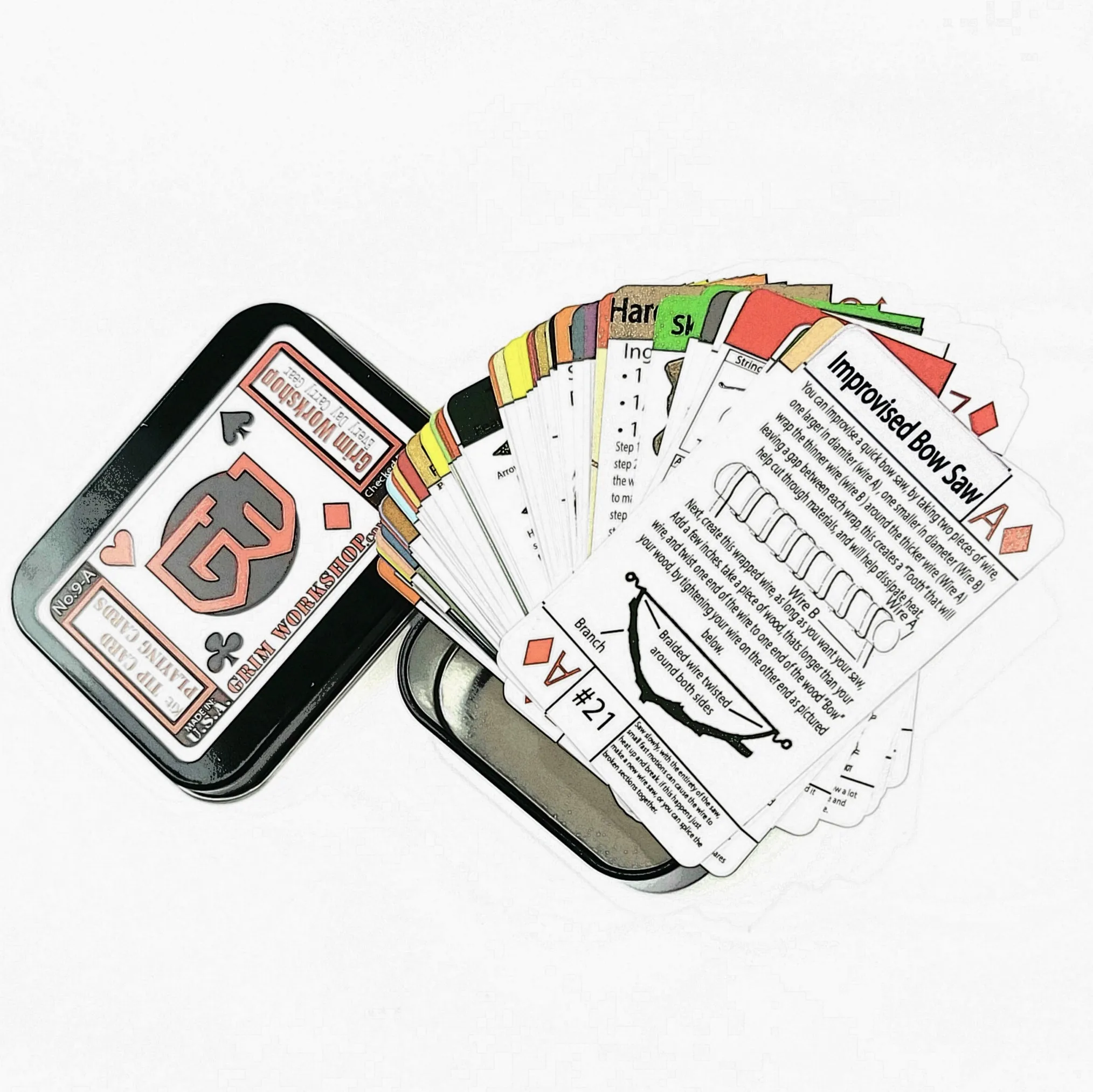 Survival Playing Card Deck : Full Deck of Waterproof Playing Cards