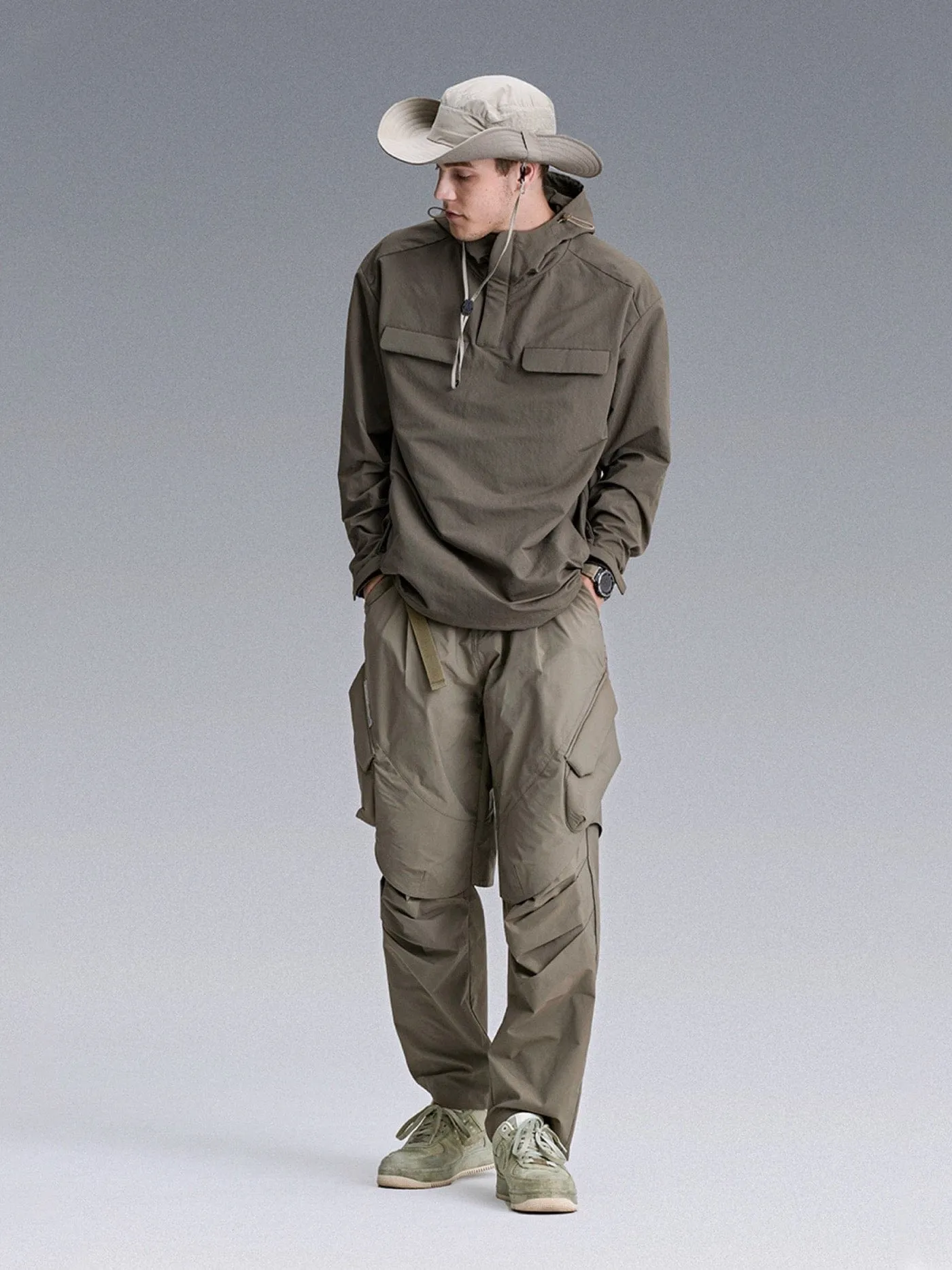 Tactical Cargo Crinkled Pants