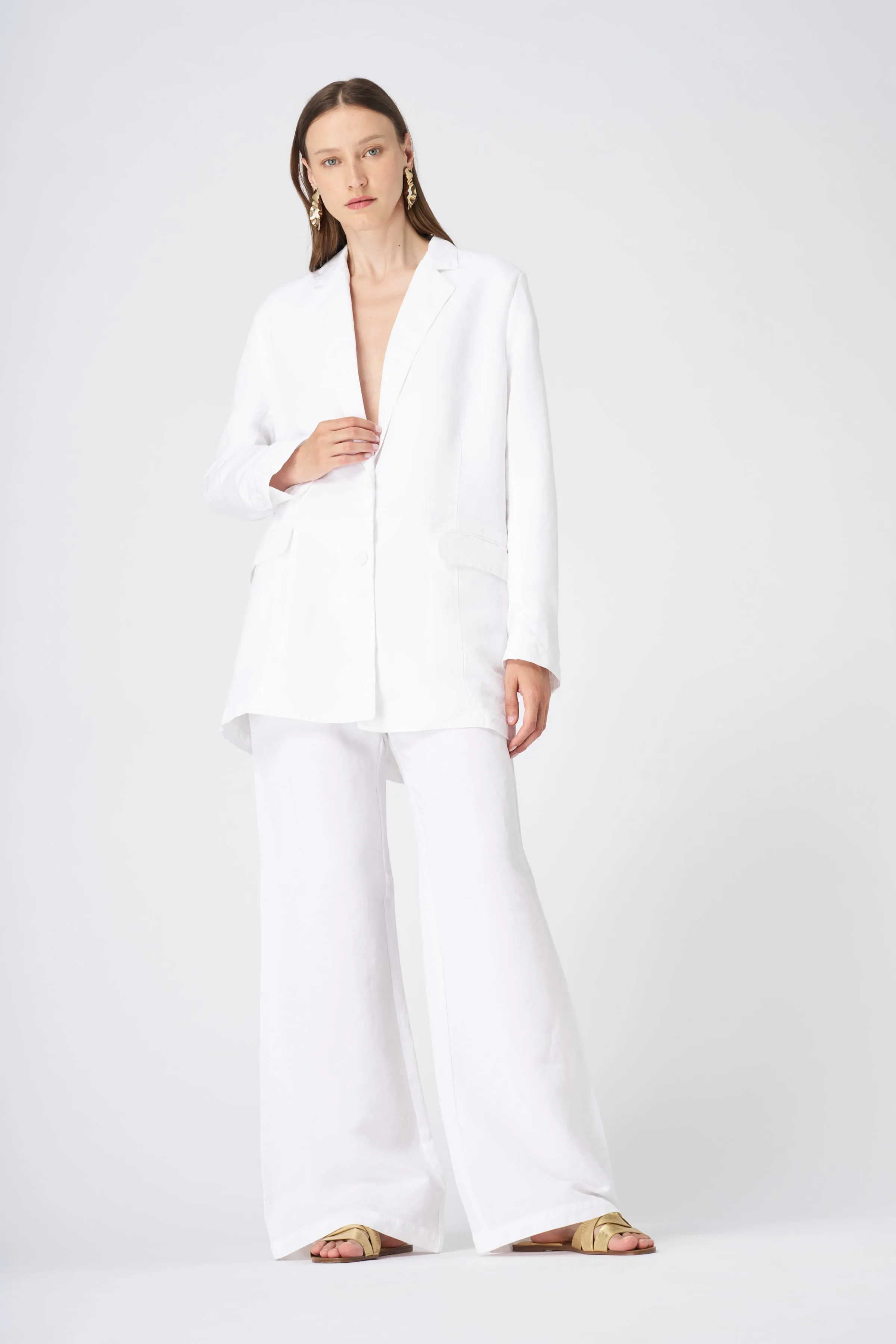 Tailored Linen Blazer