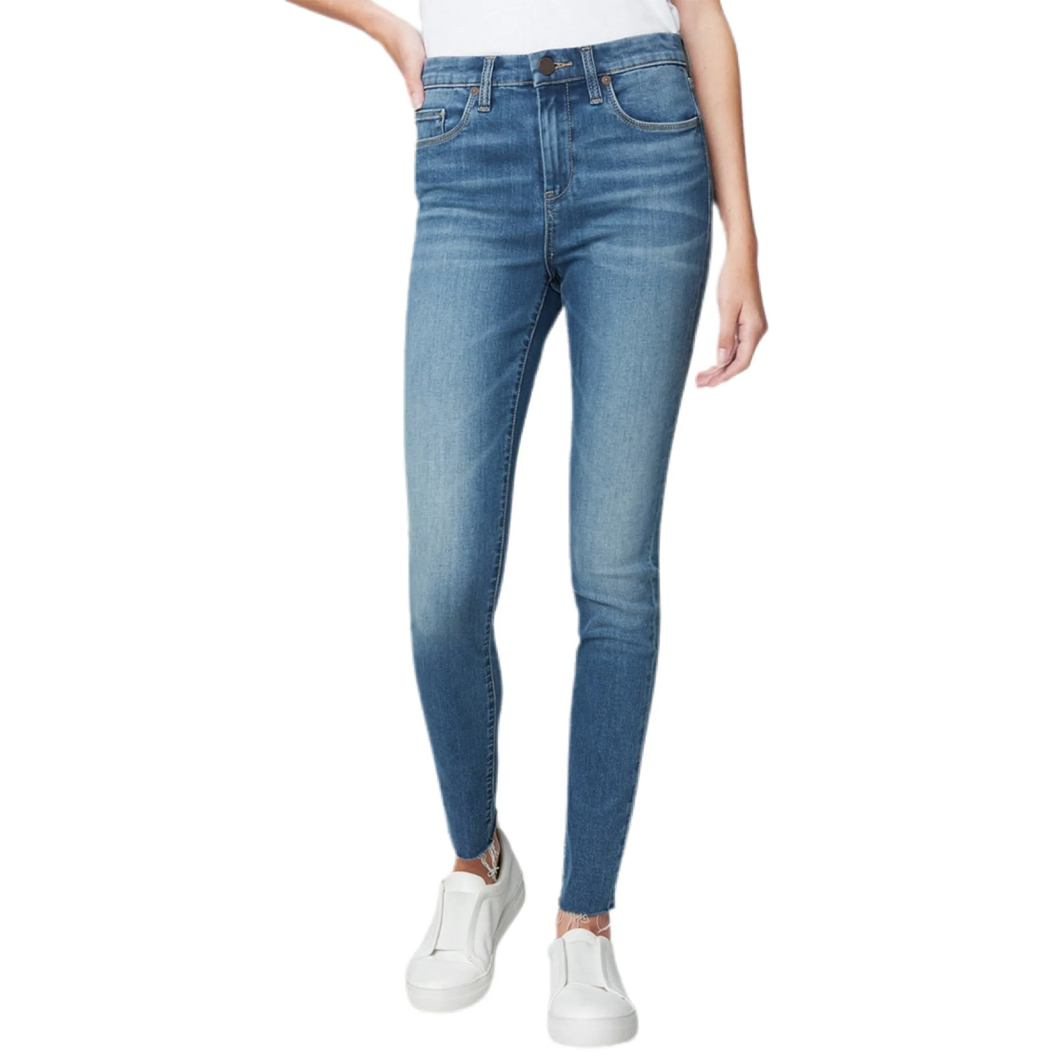 The Great Jones High Rise Skinny - Casual Friday Blue.