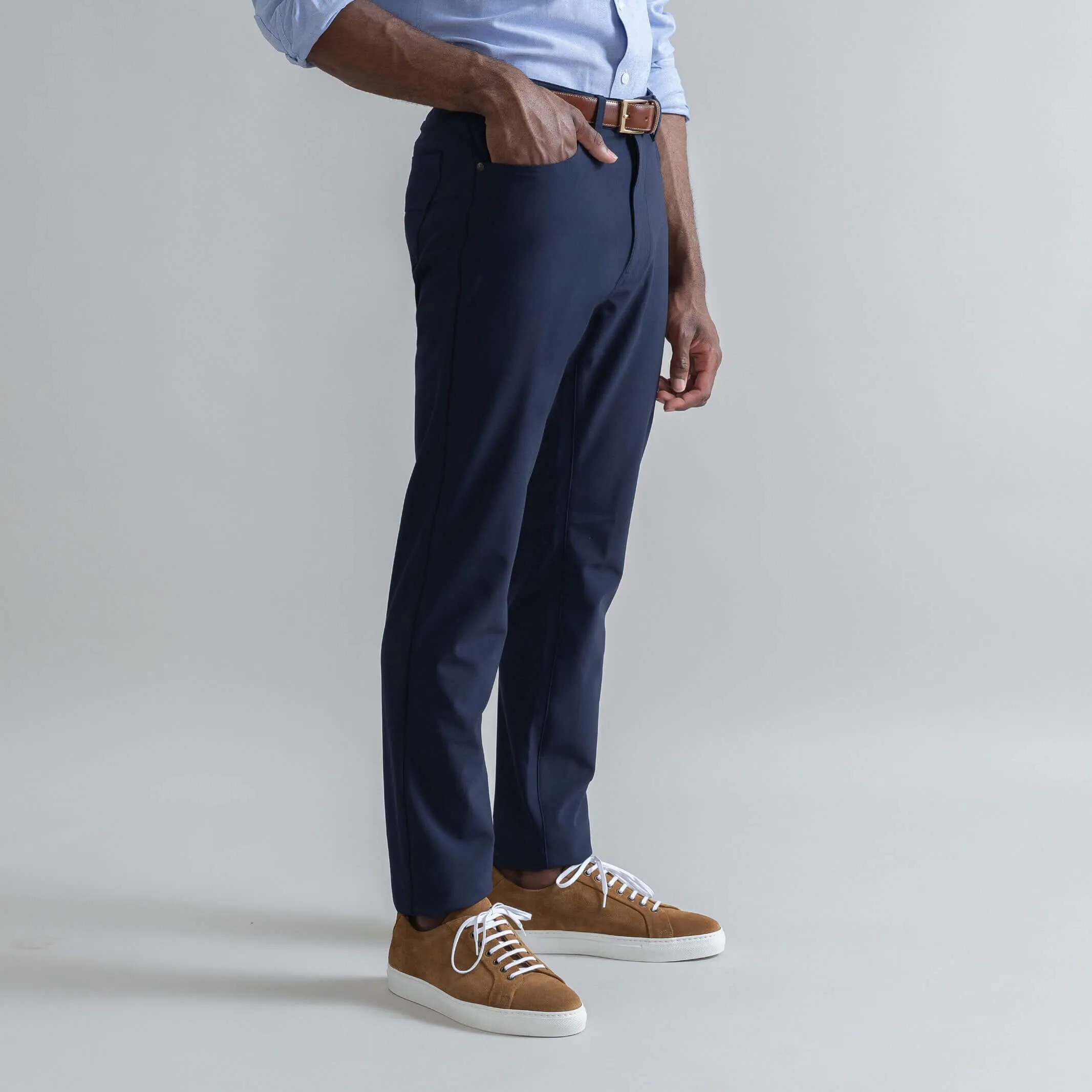 The Navy Performance Stretch Franklin 5 Pocket Custom Pant