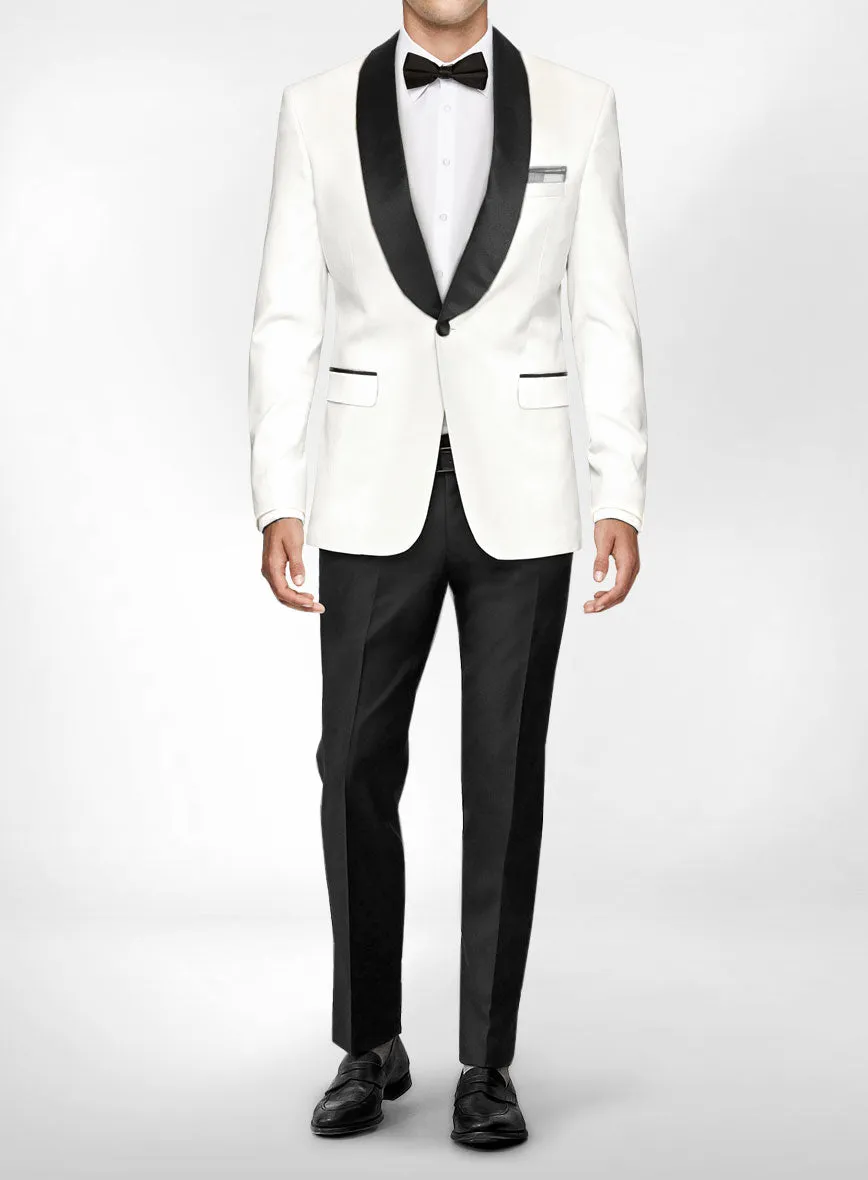 Tuxedo Suit - Ivory Jacket Black Trouser